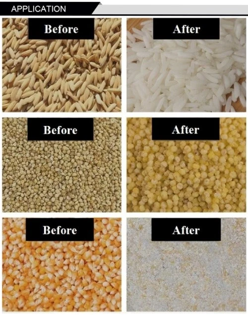 Grain hulling machine Grain hulling machine